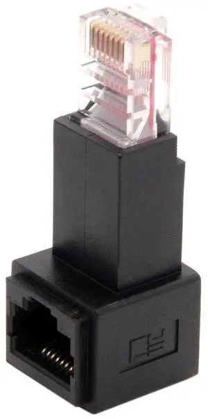 RJ45 8P8C FTP STP UTP Cat 5e LAN Ethernet Network Extension Connector Adapter 90 Degree UP Angled RJ45 8P8C FTP STP UTP Cat 5e LAN Ethernet Network Extension Connector Adapter 90 Degree UP Angled
