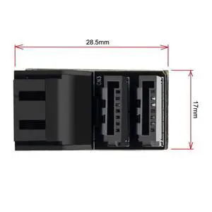 xiwai SATA 7Pin Female to 7Pin Male Vertical 90 Degree Angled Adapter Dual Port Low Profile for Desktops SSD HDD Mainboard Motherboard xiwai SATA 7Pin Female to 7Pin Male Vertical 90 Degree Angled Adapter Dual Port Low Profile for Desktops SSD HDD Mainboard Motherboard