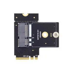 xiwai NGFF Key A+E Male to PCI Express Riser Adapter Female Right Angled 90 Degree Low Profile Adapter Extension Card Riser xiwai NGFF Key A+E Male to PCI Express Riser Adapter Female Right Angled 90 Degree Low Profile Adapter Extension Card Riser
