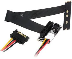 Angled Type 90 Degree M.2 NGFF NVMe M-Key to Up Angled PCI-E X1 X4 X8 X16 Socket Cable Graphics Card Extension Adapter PCI-Express Angled Type 90 Degree M.2 NGFF NVMe M-Key to Up Angled PCI-E X1 X4 X8 X16 Socket Cable Graphics Card Extension Adapter PCI-Express