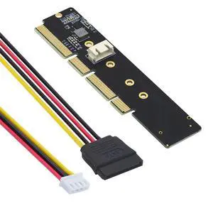 M.2 M-Key NVME AHCI SSD to PCI-E 3.0 16X 8X 4X Power Adapter Low Profile Height 3cm for 110mm 80mm SSD 1U Server M.2 M-Key NVME AHCI SSD to PCI-E 3.0 16X 8X 4X Power Adapter Low Profile Height 3cm for 110mm 80mm SSD 1U Server