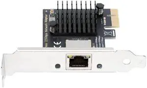 2.5Gbps 2500Mbps to PCI-E PCI Express 1x GBE Gigabit 1000Mbps Ethernet Network LAN Cable Adapter for Desktop Motherboard 2.5Gbps 2500Mbps to PCI-E PCI Express 1x GBE Gigabit 1000Mbps Ethernet Network LAN Cable Adapter for Desktop Motherboard