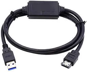 USB 3.0 Type-A 5Gbps to Power Over eSATA DC5V Adapter USB2.0 to HDD/SSD/ODD eSATAp Converter (Length=100cm) USB 3.0 Type-A 5Gbps to Power Over eSATA DC5V Adapter USB2.0 to HDD/SSD/ODD eSATAp Converter (Length=100cm)