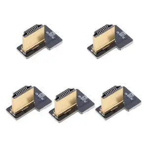 5pcs Standard HDMI Type-A Male Connector Right Angled 90 Degree Flat FPC 1080p Compatible with FPV HDTV Camera Multicopter Aerial Photography 5pcs Standard HDMI Type-A Male Connector Right Angled 90 Degree Flat FPC 1080p Compatible with FPV HDTV Camera Multicopter Aerial Photography