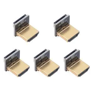 5pcs Standard HDMI Type-A Male Connector Up Angled 90 Degree Flat FPC 1080p Compatible with FPV HDTV Camera Multicopter Aerial Photography 5pcs Standard HDMI Type-A Male Connector Up Angled 90 Degree Flat FPC 1080p Compatible with FPV HDTV Camera Multicopter Aerial Photography