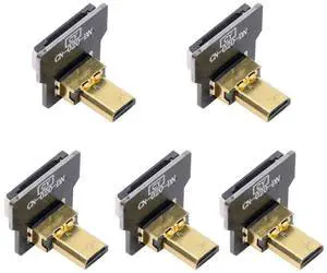 5pcs Micro HDMI Type-D Male Connector Down Angled 90 Degree Flat FPC 1080p Compatible with FPV HDTV Camera Multicopter Aerial Photography 5pcs Micro HDMI Type-D Male Connector Down Angled 90 Degree Flat FPC 1080p Compatible with FPV HDTV Camera Multicopter Aerial Photography