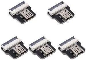 5pcs Micro HDMI Type-D Female Flat FPC Connector Straight Type 1080p Compatible with FPV HDTV Camera Multicopter Aerial Photography 5pcs Micro HDMI Type-D Female Flat FPC Connector Straight Type 1080p Compatible with FPV HDTV Camera Multicopter Aerial Photography