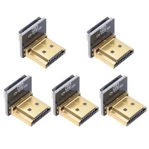 5pcs Standard HDMI Type-A Male Connector Down Angled 90 Degree Flat FPC 1080p Compatible with FPV HDTV Camera Multicopter Aerial Photography 5pcs Standard HDMI Type-A Male Connector Down Angled 90 Degree Flat FPC 1080p Compatible with FPV HDTV Camera Multicopter Aerial Photography
