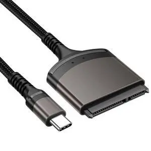 5Gbps USB-C Type-C to SATA 22 Pin Adapter Cable for 2.5" Hard Disk Drive SSD Laptop 5Gbps USB-C Type-C to SATA 22 Pin Adapter Cable for 2.5" Hard Disk Drive SSD Laptop