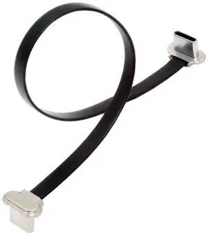 Dual Angled Different Direction USB-C Type C to USB-C Ultra Slim 90 Degree Angled Connector Flat Power USB2.0 Data Cable 65W Fast Charge Compatible with Laptop Tablet Phone (200mm) Dual Angled Different Direction USB-C Type C to USB-C Ultra Slim 90 Degree Angled Connector Flat Power USB2.0 Data Cable 65W Fast Charge Compatible with Laptop Tablet Phone (200mm)