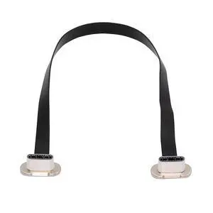 Same Direction Dual Angled Ultra Slim Flat USB-C Type C to USB-C 90 Degree Angled Connector Power USB2.0 Data Cable 65W Fast Charge Compatible with Laptop Tablet Phone (150mm) Same Direction Dual Angled Ultra Slim Flat USB-C Type C to USB-C 90 Degree Angled Connector Power USB2.0 Data Cable 65W Fast Charge Compatible with Laptop Tablet Phone (150mm)