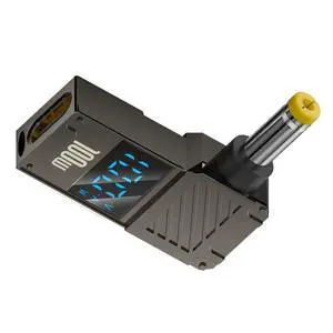 Type-C Adapter USB Female Input to DC 4.8x1.7mm Male Plug Output with Smart LED Display Power 20V 5A PD Charge 100W 65W Adapter Compatible with Laptop NC6220 6520S CQ515 510 541 DC359A Type-C Adapter USB Female Input to DC 4.8x1.7mm Male Plug Output with Smart LED Display Power 20V 5A PD Charge 100W 65W Adapter Compatible with Laptop NC6220 6520S CQ515 510 541 DC359A