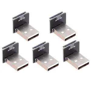 5pcs Standard USB2.0 Type-A Male Connector Down Angled 90 Degree Flat FPC 480Mbps Data Power Compatible with FPV Camera Multicopter Aerial Photography 5pcs Standard USB2.0 Type-A Male Connector Down Angled 90 Degree Flat FPC 480Mbps Data Power Compatible with FPV Camera Multicopter Aerial Photography