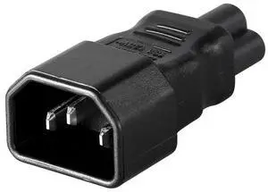 IEC60320 C14 Male to C5 Female 3Pole Power Extension Adapter AC Convertor Straight Connector IEC60320 C14 Male to C5 Female 3Pole Power Extension Adapter AC Convertor Straight Connector
