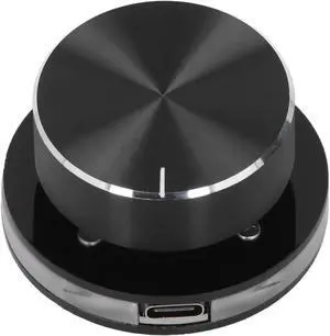 USB Volume Control Knob for PC, One-Touch Mute Audio Controller with RGB Light, Type-C Plug and Play Multimedia Volume Knob for Windows Computer, Laptop, Desktop and Android Devices USB Volume Control Knob for PC, One-Touch Mute Audio Controller with RGB Light, Type-C Plug and Play Multimedia Volume Knob for Windows Computer, Laptop, Desktop and Android Devices