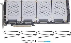 U.2 NVME to PCIe 4.0 Adapter, Supports U.2 NVME or 2.5in Hard Disks, Hard Disk Computer Internal Components U.2 NVME to PCIe 4.0 Adapter, Supports U.2 NVME or 2.5in Hard Disks, Hard Disk Computer Internal Components