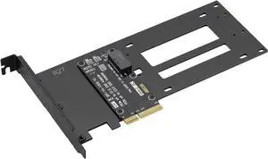 PCIe 5.0 x4 to E1.S / E3.S SSD Adapter Card, Support EDSFF SFF-TA-1002 Hard Drive, PCIe 5.0/4.0/3.0 Back Compatible, Full-Height Bracket Included PCIe 5.0 x4 to E1.S / E3.S SSD Adapter Card, Support EDSFF SFF-TA-1002 Hard Drive, PCIe 5.0/4.0/3.0 Back Compatible, Full-Height Bracket Included
