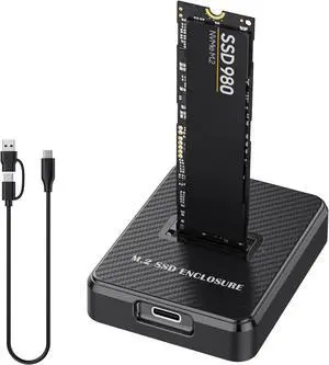 NVMe M.2 Reader/Writer, M.2 SSD to USB-A/C Reader Adapter Compatible with M.2 (M Key, B+M Key) NVMe Dock, Size for 2280 2260 2242 2230 NVMe M.2 Reader/Writer, M.2 SSD to USB-A/C Reader Adapter Compatible with M.2 (M Key, B+M Key) NVMe Dock, Size for 2280 2260 2242 2230
