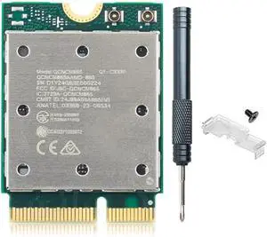 WiFi 7 QCNCM865 M.2 Key E WiFi Card BT5.3 Tri-Band Network Card 5800Mbps M.2 Wireless Adapter for AMD Motherboards Win 11 Only WiFi 7 QCNCM865 M.2 Key E WiFi Card BT5.3 Tri-Band Network Card 5800Mbps M.2 Wireless Adapter for AMD Motherboards Win 11 Only