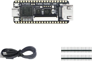 Sipeed Tang Nano 20K FPGA Development Board, Open Source RISCV Linux Retro Game Player with 64Mbits SDRAM 20K LUT4, Single Board Computer Support microSD RGB LCD LED JTAG HDMI Port (Not Welded) Sipeed Tang Nano 20K FPGA Development Board, Open Source RISCV Linux Retro Game Player with 64Mbits SDRAM 20K LUT4, Single Board Computer Support microSD RGB LCD LED JTAG HDMI Port (Not Welded)