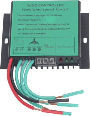 Wind Generator Controller, IP67 Waterproof Low Voltage Controller Regulator, with LED Indicator, MPPT Control Method, Diode Indication Wind Generator Controller, IP67 Waterproof Low Voltage Controller Regulator, with LED Indicator, MPPT Control Method, Diode Indication