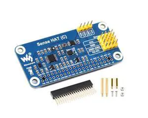 for Raspberry Pi 4B/3B+/3B/2B/B+/A+/Zero/Zero W/Zero 2W, Sense HAT (C) Onboard Gyroscope, Accelerometer, Magnetometer, Barometer, Temperature, Humidity Sensor, Supports External Sensors for Raspberry Pi 4B/3B+/3B/2B/B+/A+/Zero/Zero W/Zero 2W, Sense HAT (C) Onboard Gyroscope, Accelerometer, Magnetometer, Barometer, Temperature, Humidity Sensor, Supports External Sensors