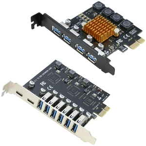 PCIe to 6X USB 3.0 + 2X USB C Card and PCIe to USB 3.0 4Port Card PCIe to 6X USB 3.0 + 2X USB C Card and PCIe to USB 3.0 4Port Card