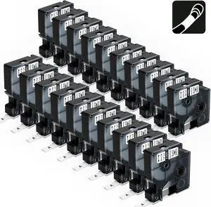 20-Pack Aonomi 18051 Replace for DYMO Rhino Heat Shrink Tube Labels 1/4'' 20-Pack Aonomi 18051 Replace for DYMO Rhino Heat Shrink Tube Labels 1/4''