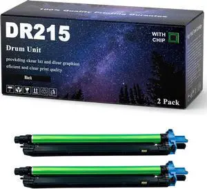 DR215 DR-215 Drum Unit Compatible for Konica Minolta Bizhub C226 C256 C266 C7222 C7226 Printers,High Yield 100000 Pages with Chip(2 Black) DR215 DR-215 Drum Unit Compatible for Konica Minolta Bizhub C226 C256 C266 C7222 C7226 Printers,High Yield 100000 Pages with Chip(2 Black)