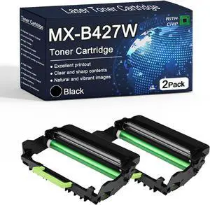 MX-B427W High Yield Drum Unit Compatible MX-B427W Imaging Drum Unit Replacement for Sharp MX-B427W MX-B427PW Printer, High Estimated Yield 40000 Page,Black,2pack MX-B427W High Yield Drum Unit Compatible MX-B427W Imaging Drum Unit Replacement for Sharp MX-B427W MX-B427PW Printer, High Estimated Yield 40000 Page,Black,2pack