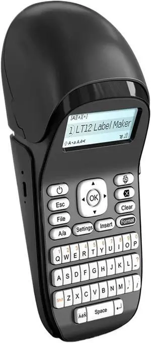 Label Printer, LT12 Label Maker Portable Inkless Printer Bluetooth Handheld Sticker for Office Home QWERTY Keyboard One-Touch Key(Black Printer) Label Printer, LT12 Label Maker Portable Inkless Printer Bluetooth Handheld Sticker for Office Home QWERTY Keyboard One-Touch Key(Black Printer)