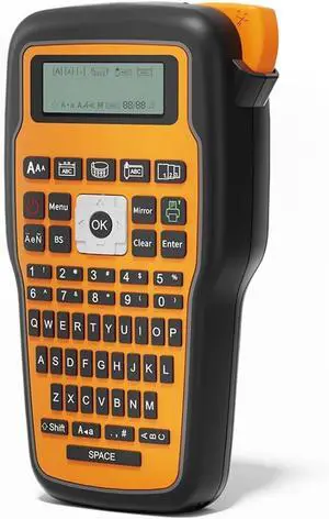 Label Printer, E1000 Handheld Portable Label Printer Industrial Maker Compatible QWERTY Keyboard Symbol(E1000Orange) Label Printer, E1000 Handheld Portable Label Printer Industrial Maker Compatible QWERTY Keyboard Symbol(E1000Orange)