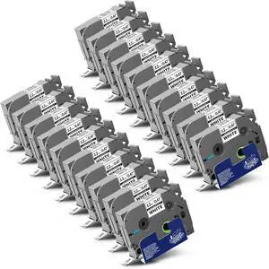 20-Pack P Touch Label Tape 12mm 0.47" Laminated White 20-Pack P Touch Label Tape 12mm 0.47" Laminated White