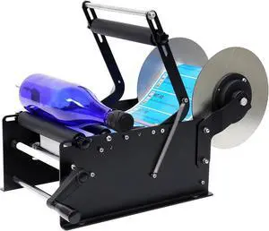 ZONEPACK Manual Lager Size Lable Round Bottle Labeling Machine Wine Bottle Sticker Labeler Applicator ZONEPACK Manual Lager Size Lable Round Bottle Labeling Machine Wine Bottle Sticker Labeler Applicator