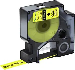 40 Pack Compatible for DYMO D1 Label Maker Refills A45018 S0720580 Black on Yellow Label Tape 45018, 1/2 Inch x 23 Ft, for LabelManager 210D 220P 260P 160 280 420P 360D 450 COLORPOP PnP LP250 40 Pack Compatible for DYMO D1 Label Maker Refills A45018 S0720580 Black on Yellow Label Tape 45018, 1/2 Inch x 23 Ft, for LabelManager 210D 220P 260P 160 280 420P 360D 450 COLORPOP PnP LP250