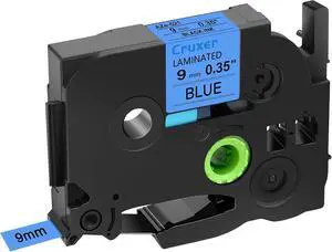 Cruxer 40 Pack Replacement for P-Touch TZe-521 TZ-521 Label Tape Black Text on Blue Laminated 9mm 0.35" Compatible with Ptouch PT-D200 PT-D210 PT-D400 PT-D450 PT-D600 PT-H100 PT-1230PC Label Maker Cruxer 40 Pack Replacement for P-Touch TZe-521 TZ-521 Label Tape Black Text on Blue Laminated 9mm 0.35" Compatible with Ptouch PT-D200 PT-D210 PT-D400 PT-D450 PT-D600 PT-H100 PT-1230PC Label Maker