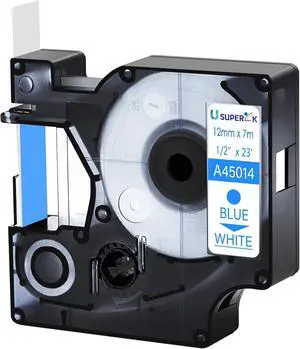 40 Pack Compatible for Dymo D1 Label Tape 45014 S0720540 Refill Blue on White 1/2 inch x 23 feet Labeling Tape for LabelManager PnP 160 210D 260P 280 360D 420P 450D ColorPop Label Maker 40 Pack Compatible for Dymo D1 Label Tape 45014 S0720540 Refill Blue on White 1/2 inch x 23 feet Labeling Tape for LabelManager PnP 160 210D 260P 280 360D 420P 450D ColorPop Label Maker