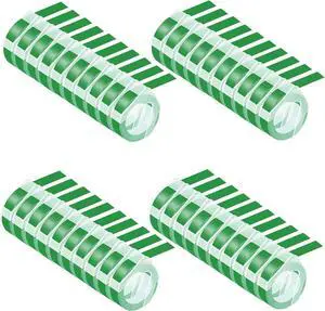 40 Pack Compatible for Dymo 521203 12mm 3D Plastic Embossing Label Tape 1/2'' Green on White Emboss Labels for Organizer Xpress 1575 1595 1570 Office Mate MoTEX Label Makers 40 Pack Compatible for Dymo 521203 12mm 3D Plastic Embossing Label Tape 1/2'' Green on White Emboss Labels for Organizer Xpress 1575 1595 1570 Office Mate MoTEX Label Makers