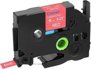 Cruxer 40 Pack Replacement for P-Touch TZe-425 TZ-425 9mm 0.35" White Text on Red Laminated Label Tape Compatible with Ptouch PT-D200 PT-D210 PT-D400 PT-D450 PT-D600 PT-H100 1230PC Label Maker Cruxer 40 Pack Replacement for P-Touch TZe-425 TZ-425 9mm 0.35" White Text on Red Laminated Label Tape Compatible with Ptouch PT-D200 PT-D210 PT-D400 PT-D450 PT-D600 PT-H100 1230PC Label Maker