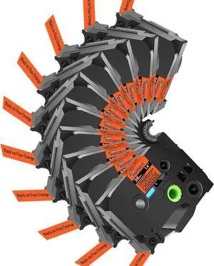 36mm 1.4 Laminated Orange Tape Compatible for Brother P-Touch TZB61 TZ-B61 TZe-B61 TZeB61 Black on Orange 1-1/2'' Label Tape for PT530 PT550 PT3600 PTP900W Label Maker, 10 Pack 36mm 1.4 Laminated Orange Tape Compatible for Brother P-Touch TZB61 TZ-B61 TZe-B61 TZeB61 Black on Orange 1-1/2'' Label Tape for PT530 PT550 PT3600 PTP900W Label Maker, 10 Pack