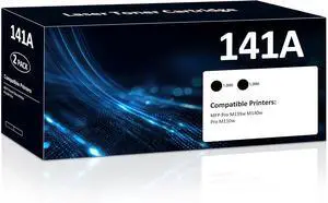 141A Toner Cartridge Black (with Chip) Compatible for HP 141A W1410A 141X Toner Replacement for LaserJet MFP M140w M110w M139w Printer (2 Pack, Black) 141A Toner Cartridge Black (with Chip) Compatible for HP 141A W1410A 141X Toner Replacement for LaserJet MFP M140w M110w M139w Printer (2 Pack, Black)