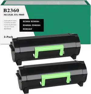 B2360 2360dn B2360dn Toner Cartridge High Yield for Dell b3460dn Toner Replacement for Dell 2360dn Toner Cartridge M11XH 331-9805 B2360 2360dn B2360dn Toner Cartridge High Yield for Dell b3460dn Toner Replacement for Dell 2360dn Toner Cartridge M11XH 331-9805