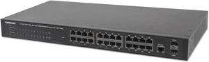 Intellinet 24-Port Gigabit PoE+ Web-Managed Switch, 2 SFP, 240W PoE Budget Intellinet 24-Port Gigabit PoE+ Web-Managed Switch, 2 SFP, 240W PoE Budget