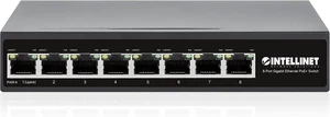 Intellinet 8-Port Gigabit PoE+ Switch, 60W Budget, VLAN, Extend Mode