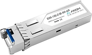 Axiom S30-1SLC/B-60-AX SFP (Mini-GBIC) transceiver Module (Equivalent to: Interlogix S30-1SLC/B-60) - GigE - 1000Base-BX60-D - LC Single-Mode - up to 37.3 Miles - 1490 (TX) / 1310 (RX) nm Axiom S30-1SLC/B-60-AX SFP (Mini-GBIC) transceiver Module (Equivalent to: Interlogix S30-1SLC/B-60) - GigE - 1000Base-BX60-D - LC Single-Mode - up to 37.3 Miles - 1490 (TX) / 1310 (RX) nm