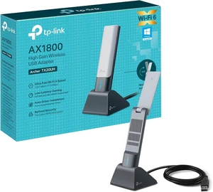 TP-Link Archer TX20UH AX1800 WiFi Dongle for PC, WiFi 6 Dual Band USB WiFi Adapter for PC, 1.2 Meter Cable, Multi-angle High-gain Antennas, USB 3.0, MU-MIMO&OFDMA, WPA3, Gaming/Streaming for Win 10/11 TP-Link Archer TX20UH AX1800 WiFi Dongle for PC, WiFi 6 Dual Band USB WiFi Adapter for PC, 1.2 Meter Cable, Multi-angle High-gain Antennas, USB 3.0, MU-MIMO&OFDMA, WPA3, Gaming/Streaming for Win 10/11