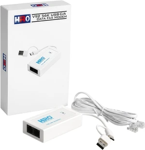 HiRO H50371 V92 56K USB-C/A Data Fax Modem: Windows 11 10 8 7 Plug n Play, Driverless, Dual Interface, Dual RJ-11 Ports, Built-in Buzzer, Compatible with Windows Fax Scan, Support Caller ID (USA Only) HiRO H50371 V92 56K USB-C/A Data Fax Modem: Windows 11 10 8 7 Plug n Play, Driverless, Dual Interface, Dual RJ-11 Ports, Built-in Buzzer, Compatible with Windows Fax Scan, Support Caller ID (USA Only)