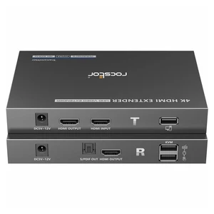 Rocstor TRUEREACH 4K@60HZ HDMI Extender Over CAT6/CAT6A/CAT7 ETHERNET Cable - 4K 60HZ UP Rocstor TRUEREACH 4K@60HZ HDMI Extender Over CAT6/CAT6A/CAT7 ETHERNET Cable - 4K 60HZ UP