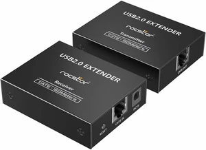 4 Port USB 2.0 Over CAT5/CAT6/CAT6A Extender - UP to 492FT (150M) - Bus Powered 4 Port USB 2.0 Over CAT5/CAT6/CAT6A Extender - UP to 492FT (150M) - Bus Powered