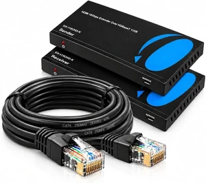 OREI HDBaseT HDMI Extender 115ft with 100ft CAT6 Ethernet Cable Bundle OREI HDBaseT HDMI Extender 115ft with 100ft CAT6 Ethernet Cable Bundle